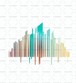 Abstrakte urbane Skylines